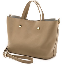 beige Shopper Tasche aus Leder von Monserat De Lucca