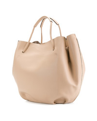 beige Shopper Tasche aus Leder von Hogan