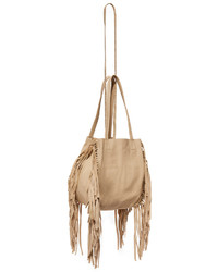 beige Shopper Tasche aus Leder von Cleobella