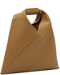 beige Shopper Tasche aus Leder von MM6 MAISON MARGIELA