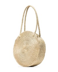 beige Shopper Tasche aus Stroh von SENSI STUDIO