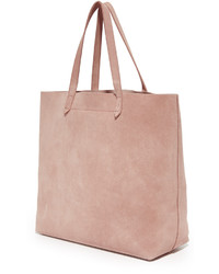 beige Shopper Tasche aus Wildleder von Madewell