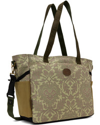 beige Shopper Tasche mit Blumenmuster von Master-piece Co