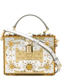 beige Shopper Tasche von Dolce & Gabbana