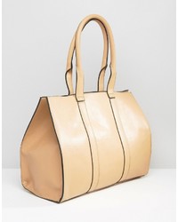 beige Shopper Tasche von Asos