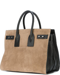 beige Shopper Tasche von Saint Laurent