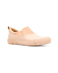 beige Slip-On Sneakers aus Leder von Both