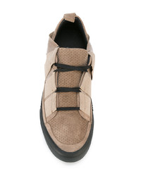 beige Slip-On Sneakers aus Wildleder von Damir Doma