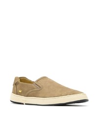 beige Slip-On Sneakers aus Wildleder von OSKLEN