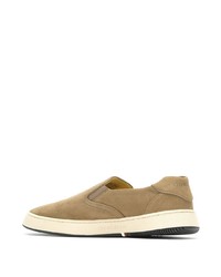 beige Slip-On Sneakers aus Wildleder von OSKLEN