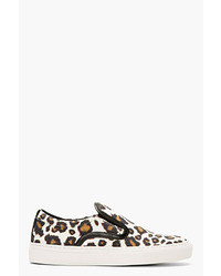 beige Slip-On Sneakers mit Leopardenmuster von Mother of Pearl