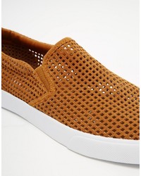 beige Slip-On Sneakers von Asos