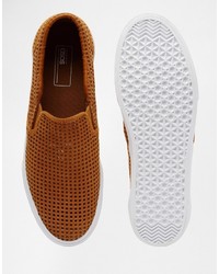 beige Slip-On Sneakers von Asos