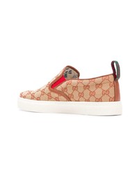 beige Slip-On Sneakers von Gucci