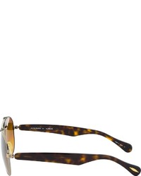 beige Sonnenbrille von Oliver Peoples