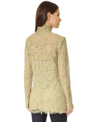 beige Spitze Bluse von By Malene Birger