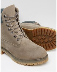 beige Stiefel von Timberland