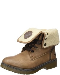 beige Stiefel von Mustang