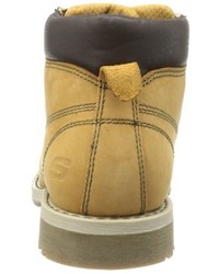 beige Stiefel von Skechers