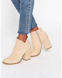 beige Stiefeletten von Asos