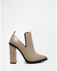 beige Stiefeletten von Asos