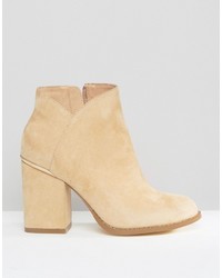 beige Stiefeletten von Asos