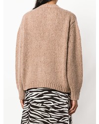 beige Strick Oversize Pullover von Fine Edge