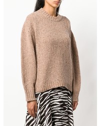 beige Strick Oversize Pullover von Fine Edge