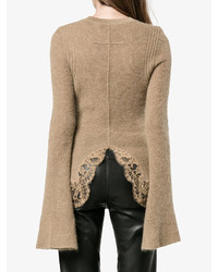beige Strick Oversize Pullover von Givenchy