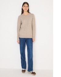 beige Strick Pullover von Cecil