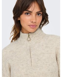 beige Strick Pullover von Only