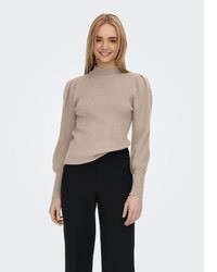beige Strick Pullover von Only