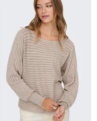 beige Strick Pullover von Only