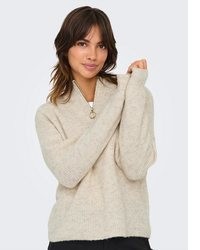 beige Strick Pullover von Only