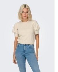 beige Strick Pullover von Only