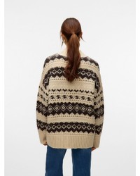 beige Strick Pullover von Vero Moda