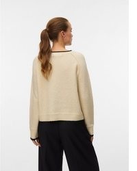 beige Strick Pullover von Vero Moda