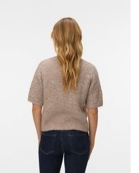 beige Strick Pullover von Vero Moda