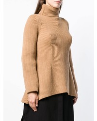 beige Strick Rollkragenpullover von Nehera