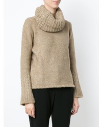 beige Strick Rollkragenpullover von Uma Raquel Davidowicz