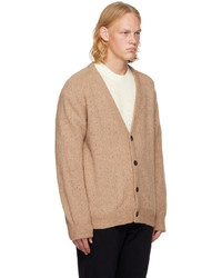 beige Strick Strickjacke von Helmut Lang