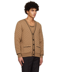 beige Strick Strickjacke von Ernest W. Baker