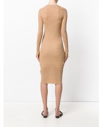 beige Strick Sweatkleid von Cashmere In Love