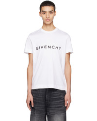 beige Strick T-Shirt mit einem Rundhalsausschnitt von Givenchy