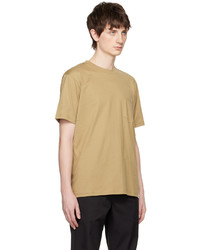 beige Strick T-Shirt mit einem Rundhalsausschnitt von Norse Projects