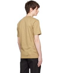 beige Strick T-Shirt mit einem Rundhalsausschnitt von Norse Projects