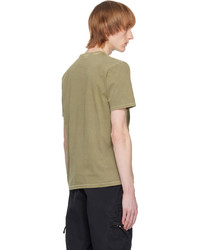 beige Strick T-Shirt mit einem Rundhalsausschnitt von Parajumpers