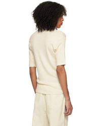 beige Strick T-Shirt mit einem Rundhalsausschnitt von BERNER KUHL