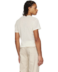 beige Strick T-Shirt mit einem Rundhalsausschnitt von K.NGSLEY