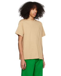 beige Strick T-Shirt mit einem Rundhalsausschnitt von Levi's